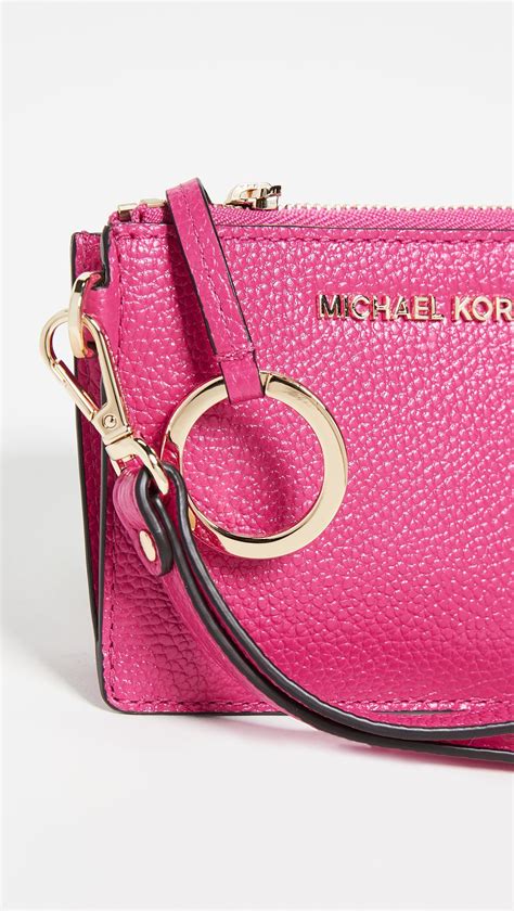 michael michael kors signature small coin purse|michael kors round coin purse.